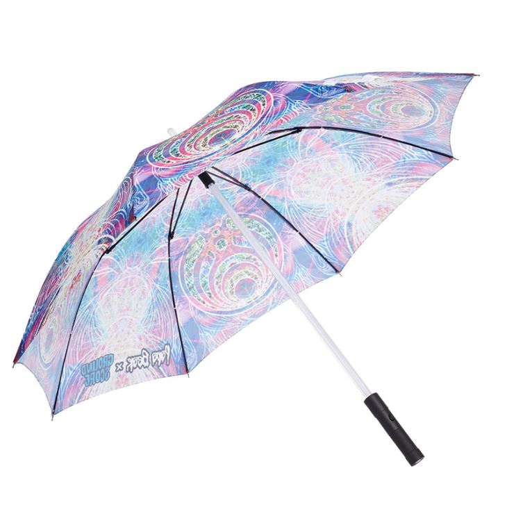 印花LED直骨伞 印花LED直骨伞